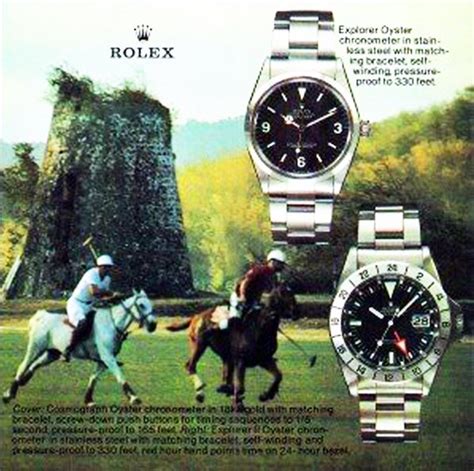 1980s rolex explorer advertisement|rolex commercials from the 1960s.